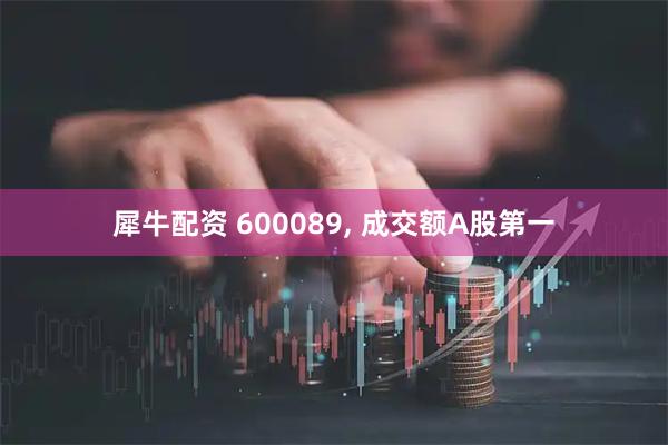 犀牛配资 600089, 成交额A股第一