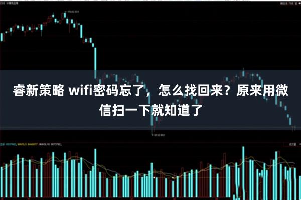 睿新策略 wifi密码忘了，怎么找回来？原来用微信扫一下就知道了