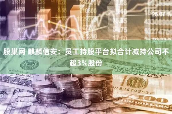 股巢网 麒麟信安：员工持股平台拟合计减持公司不超3%股份